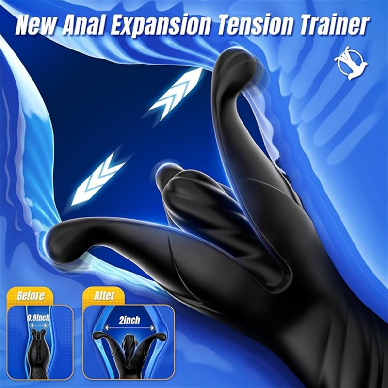 venusfun hell flower prostate massager anal plug flower vibrator