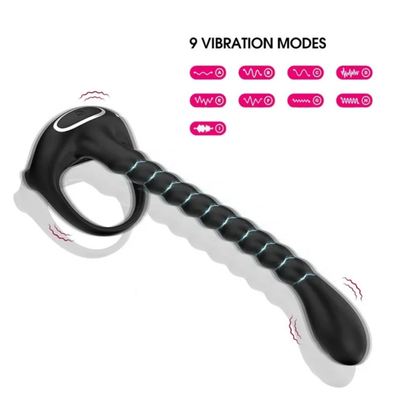 venusfun johnson ii 4 in 1 prostate massager vibrating cock ring with remote control 9 vibration modes