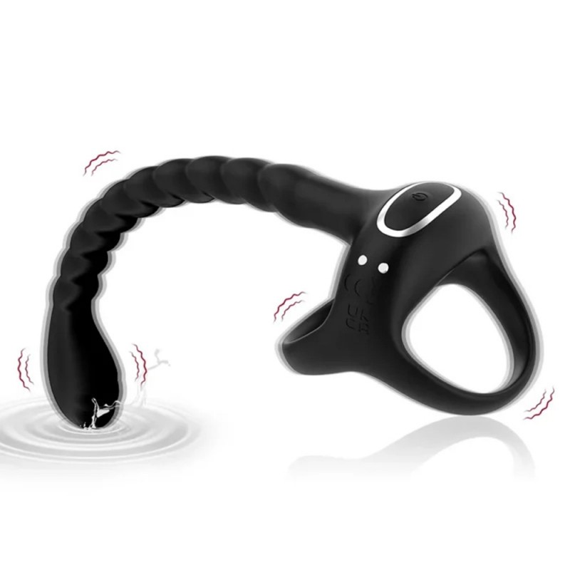 venusfun johnson ii 4 in 1 prostate massager vibrating cock ring with remote control couples sex toy