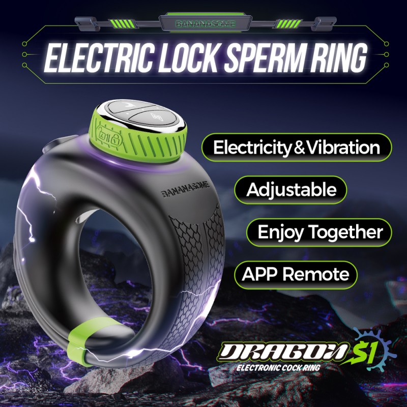 venusfun lustdragon-s1 cock rings with electric pulse vibration remote control vibrators