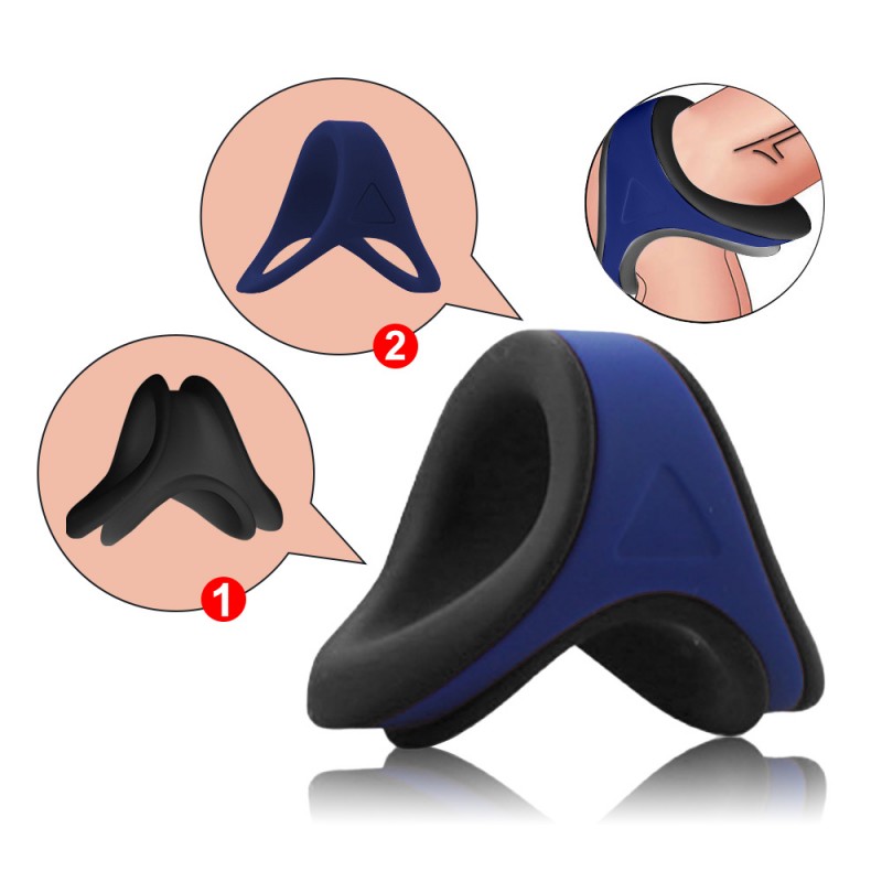 Venusfun Silicone Penis Ring 2in1 Cock Ring Adjustable for Erection Enhancing Long Lasting Stronger 2in1