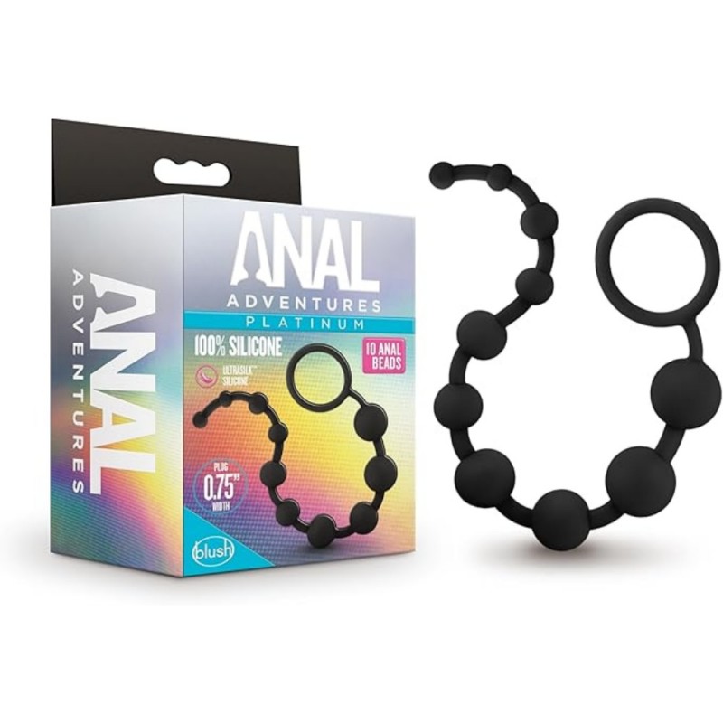 blush anal adventures platinum silicone anal beads best quality