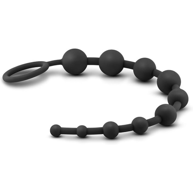 blush anal adventures platinum silicone anal beads beginner friendly