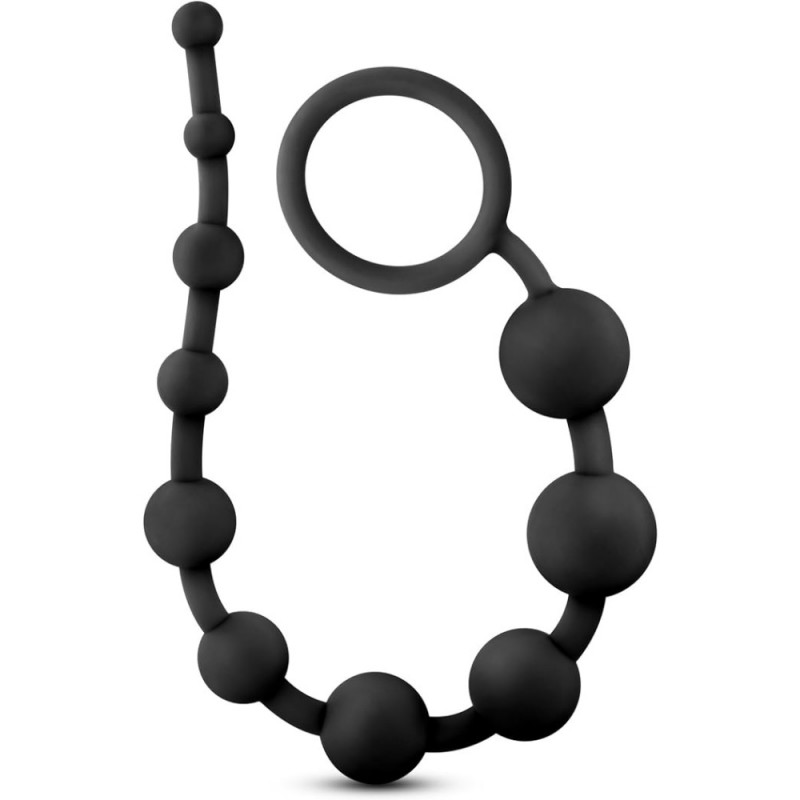 blush anal adventures platinum silicone anal beads cheap anal toy