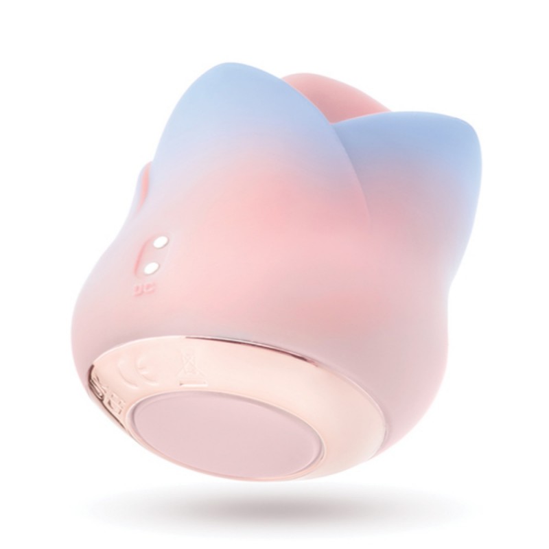 blush collection kissing rose clitoral vibrator premium silicone