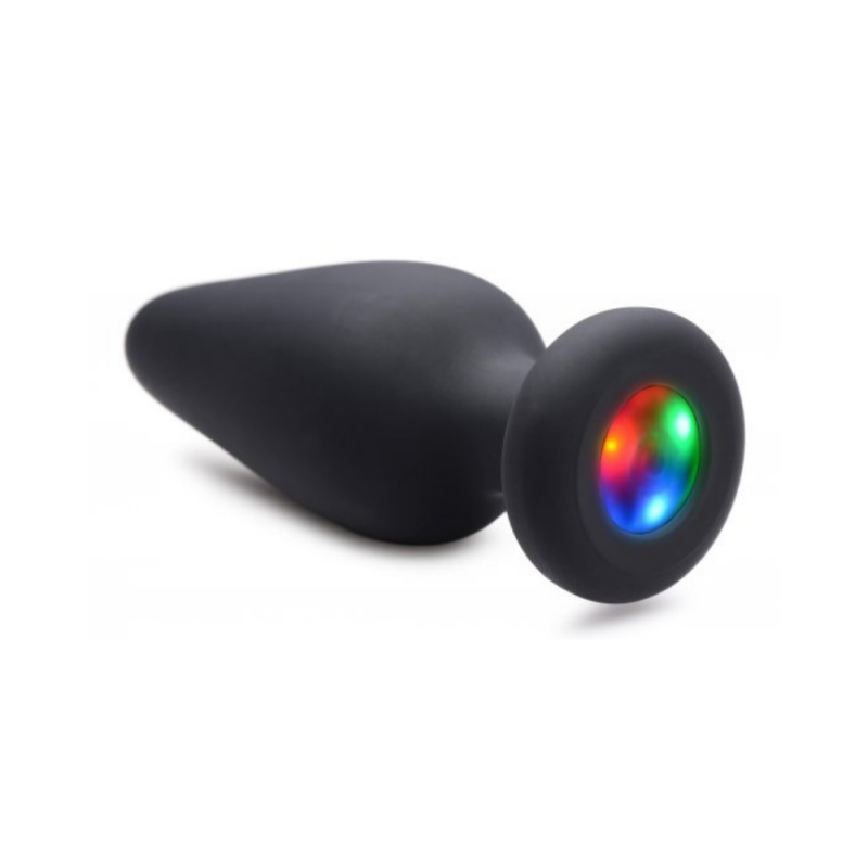 booty sparks led glowing butt plug silicone anal sex toy easy clean