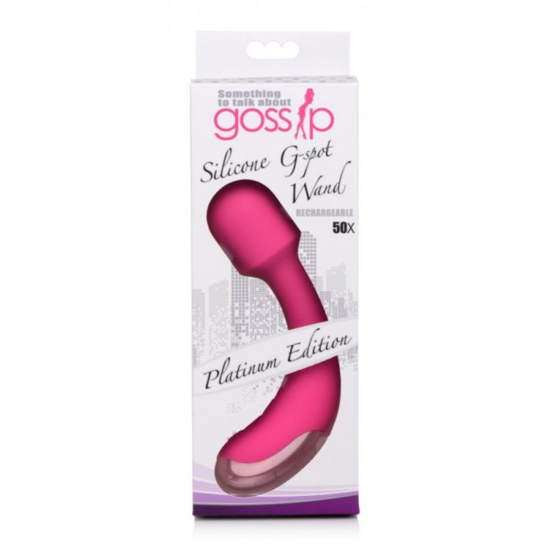 gossip 50x silicone g spot vibrator wand usb charging