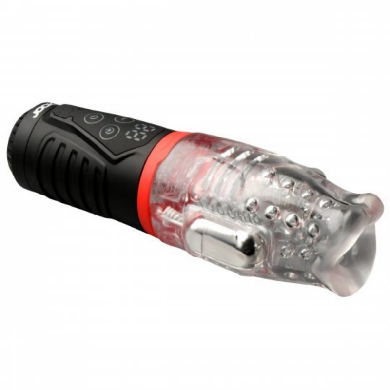 jock male masturbator power suck deep throat vibrating suction male toy long battery life