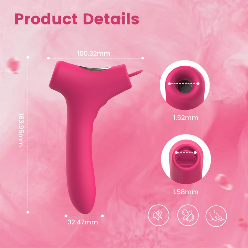 venusfun 3-in-1 licking vibrators suction vibrators small dildos