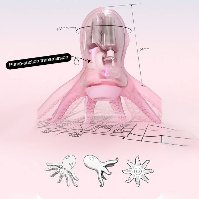 venusfun octopus breast massager clitoral vibrator nipple suction stimulator exquisite package