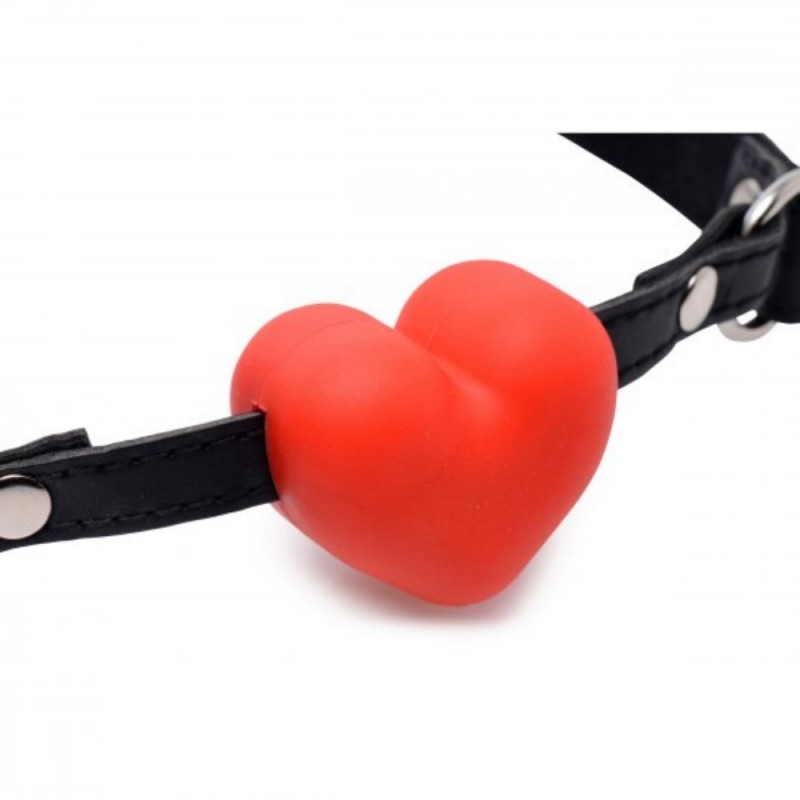 xr brands heart beat heart shaped silicone mouth gag great quality