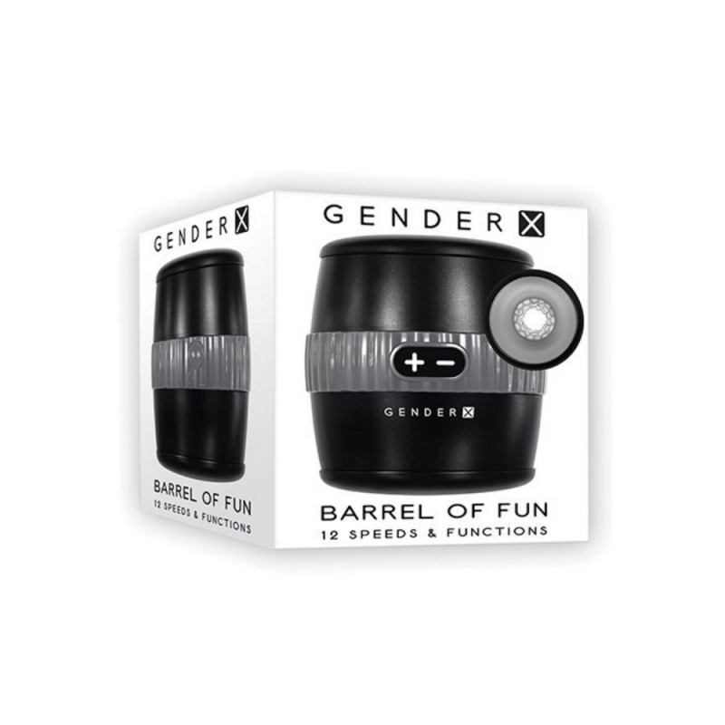 gender x barrel of fun double sided entries automatic masturbators sex toy