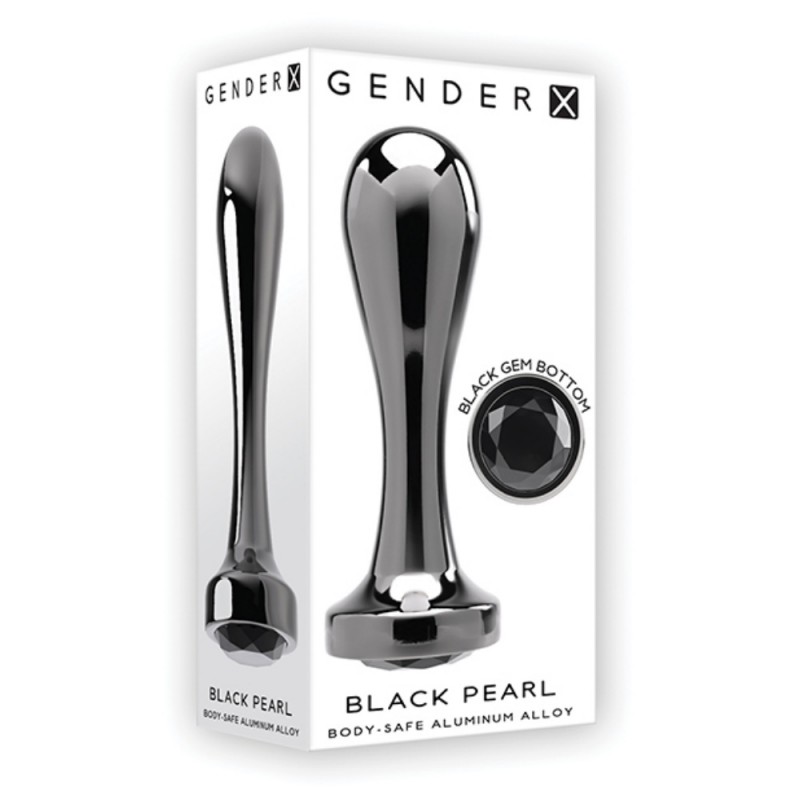 gender x black pearl plug aluminum anal plug new experience