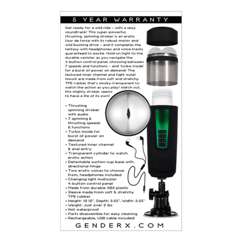 gender x message in a bottle inner massager male masturbator hands free