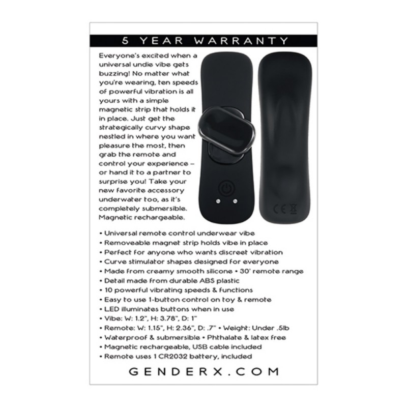 gender x our undie wearable vibrator easy clean