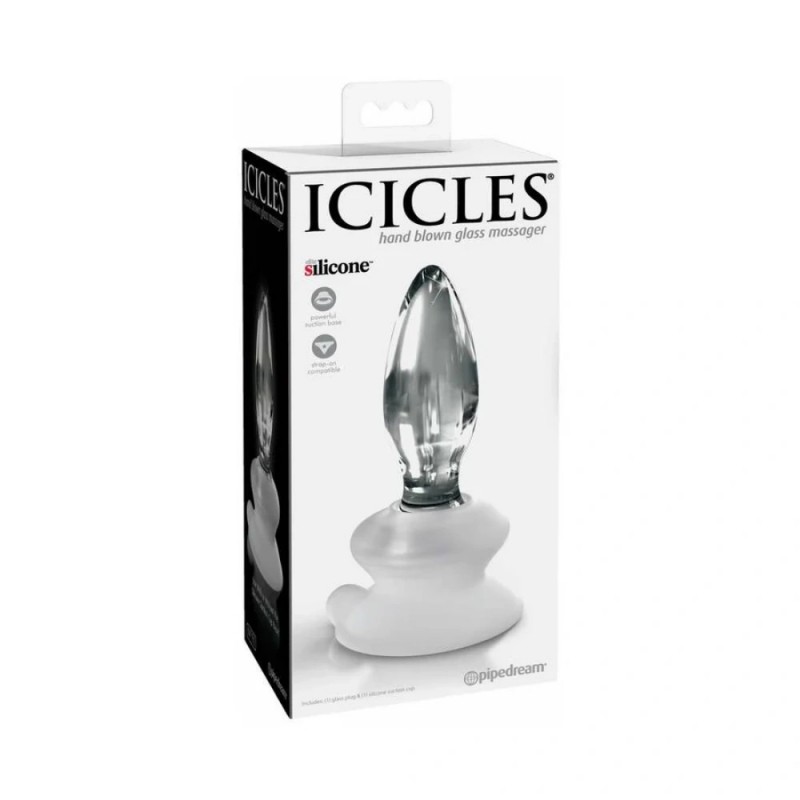 pipedream icicles no 91 glass anal plug best quality