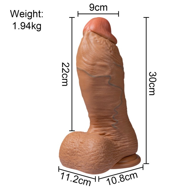 12 inch ultra realistic suction cup dildo easy clean