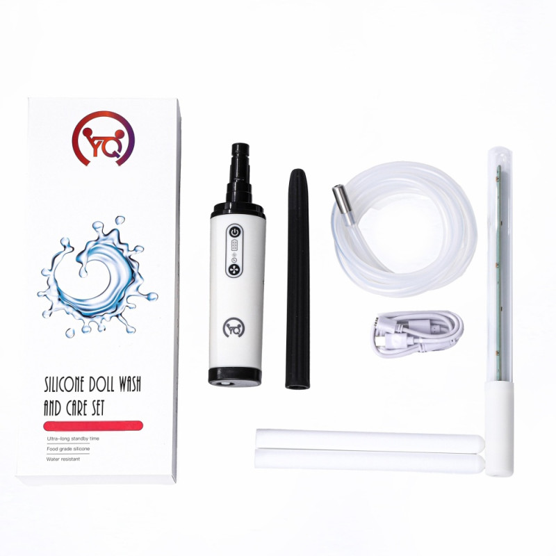 Silicone Doll Wash and Care Kit with washer hose care stick and absorbent sticks