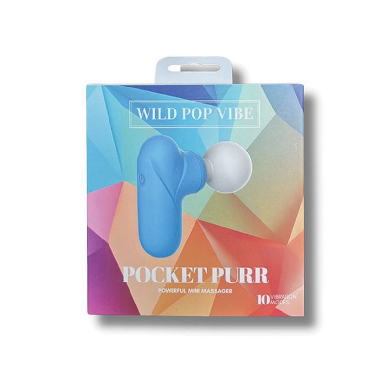 wild pop vibe pocket purr mini massager vibrator easy clean