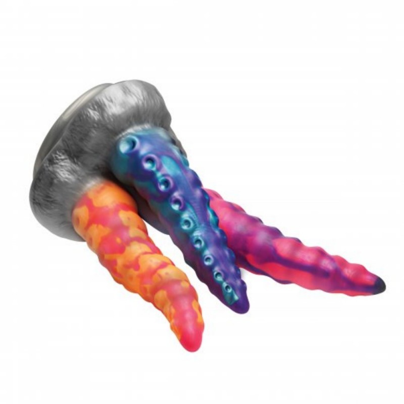 xr brands creature cocks tentacle trio silicone dildo long life