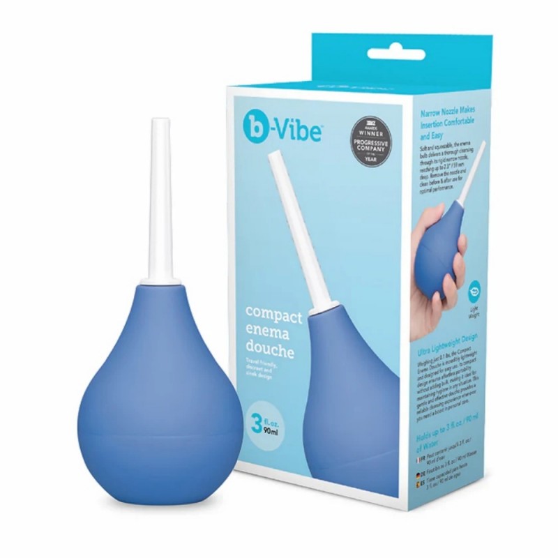 b-vibe discreet reusable compact enema douche safe material