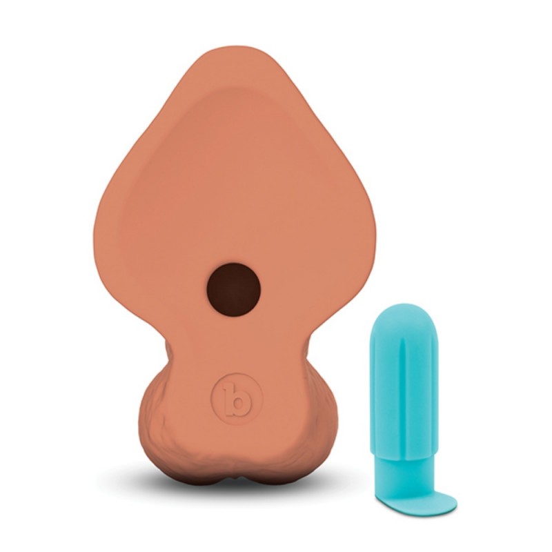 b vibe slipskin 10in curvy realistic silicone dildo easy clean