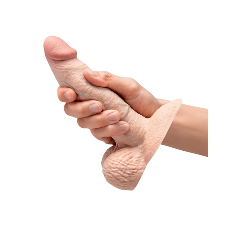 b vibe slipskin 6in girthy silicone realistic thick dildo easy clean