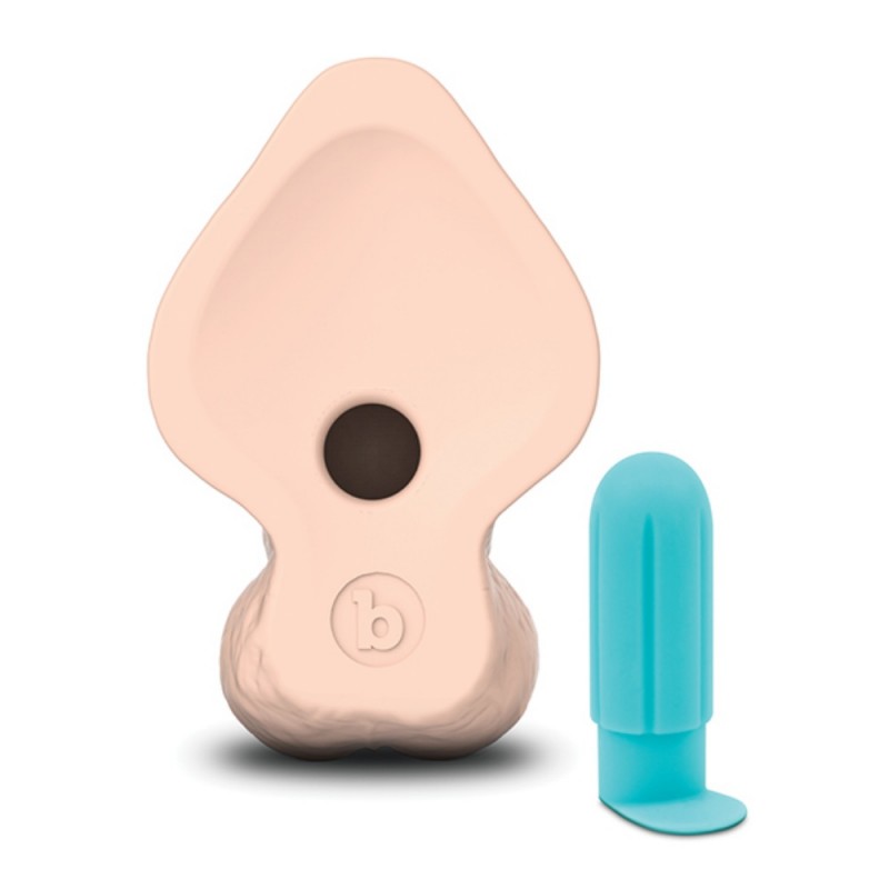 b vibe slipskin 9 inch curvy realistic silicone dildo easy clean
