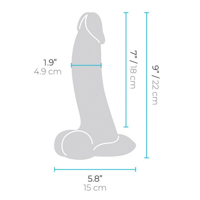 b vibe slipskin 9 inch curvy realistic silicone dildo best sex toy