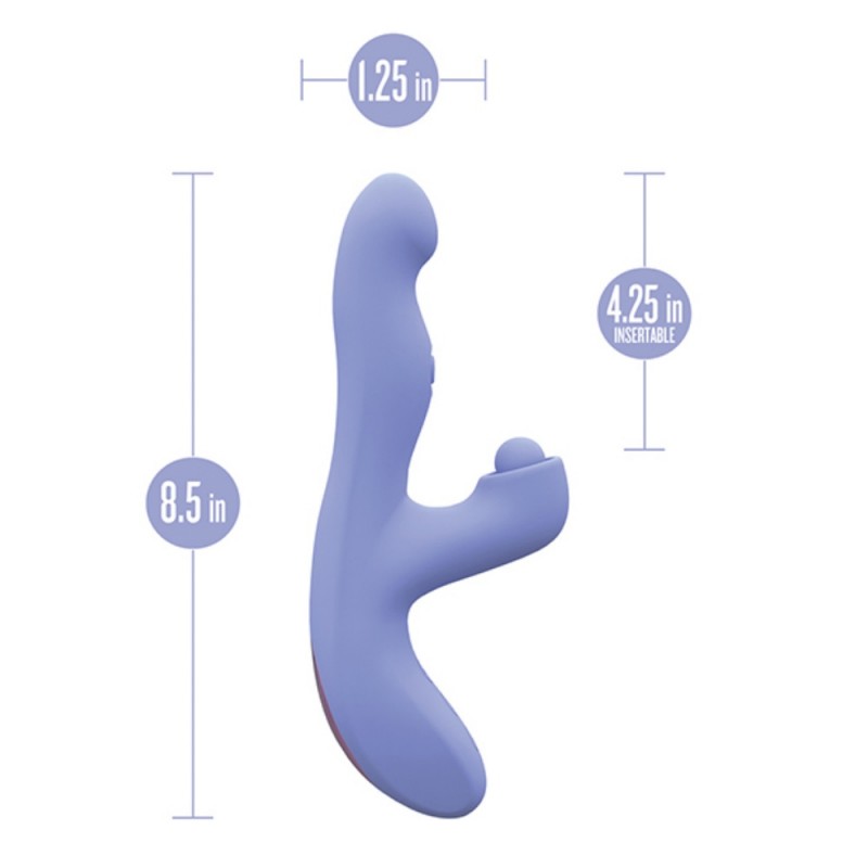 blush collection simone tapping rabbit dual stim vibrator best sex toy