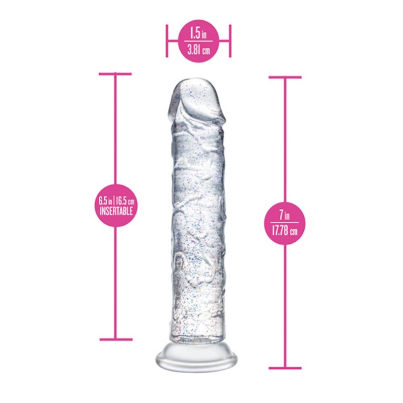 blush naturally yours glamor 7inches dildo easy clean
