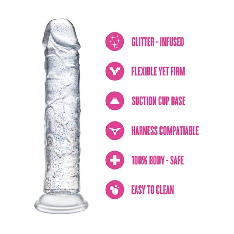 blush naturally yours glamor 7inches dildo safe material