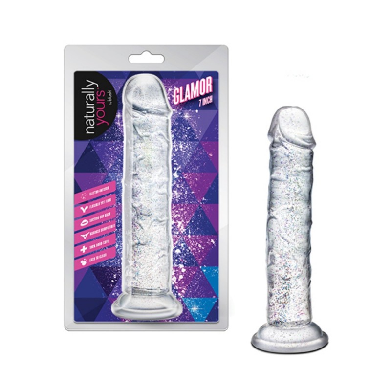 blush naturally yours glamor 7inches dildo waterproof