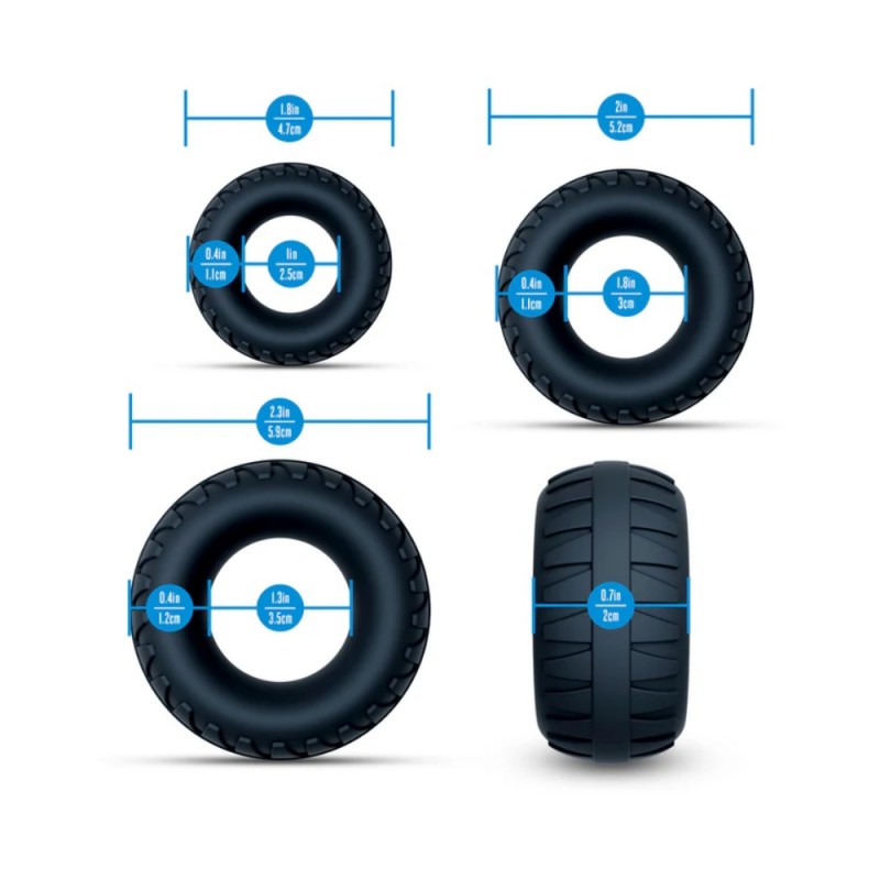 blush performance plus drift 3pcs black cock rings best toy