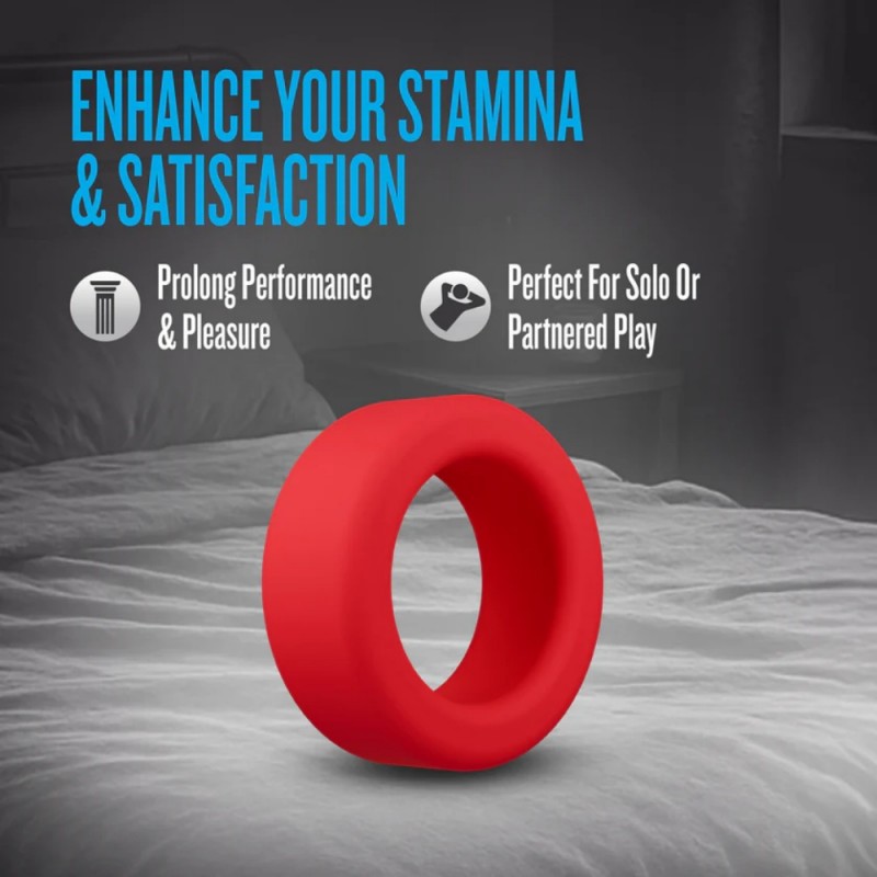 blush performance plus pursuit silicone red soft penis ring fast shipping