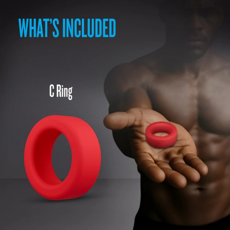 blush performance plus pursuit silicone red soft penis ring perfect experience