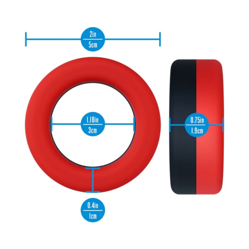 blush performance plus takeoff silicone penis ring waterproof