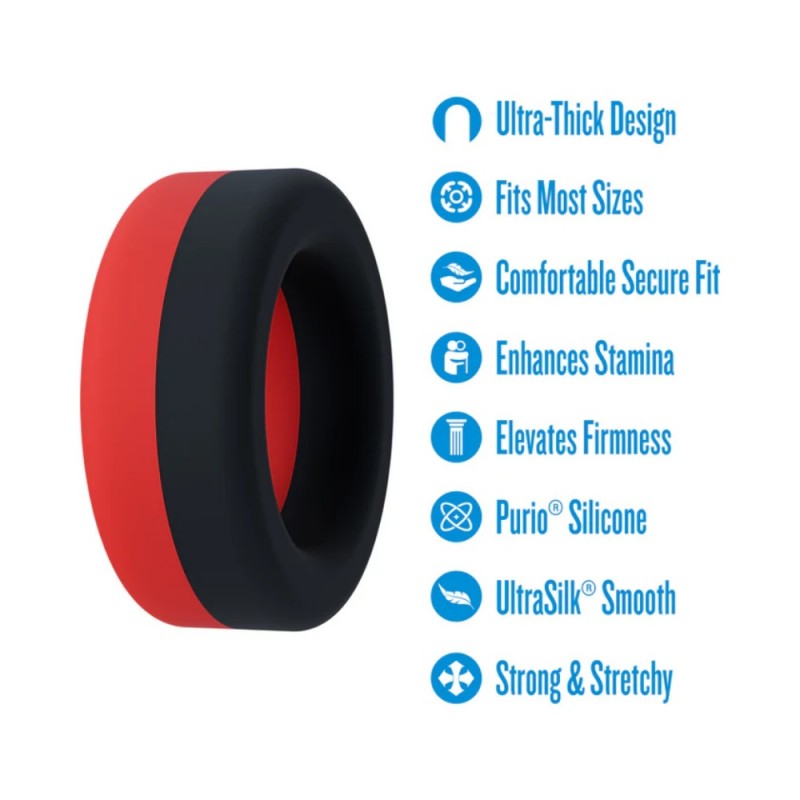 blush performance plus takeoff silicone penis ring easy use