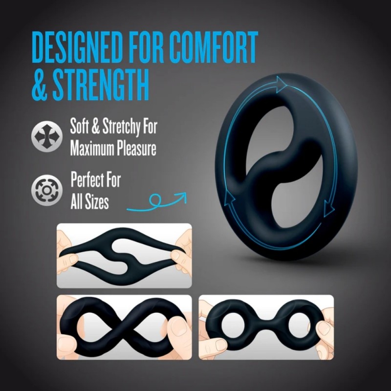 blush performance plus throttle silicone penis ring easy use