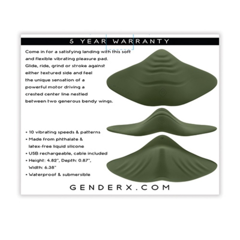 gender x pleasure pad silicone vibrator safe material