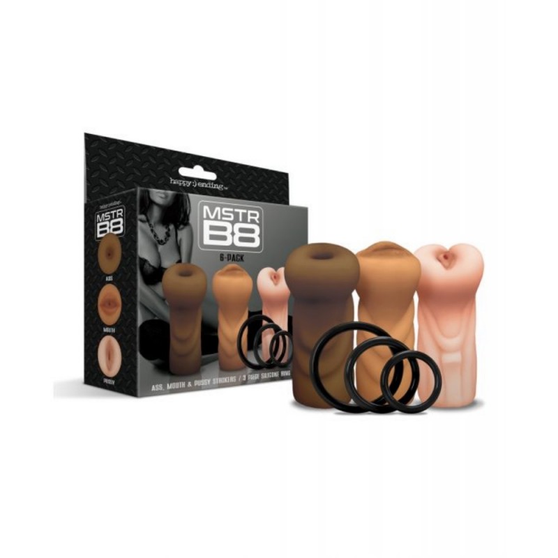 global novelties mstr b8 male stroker full set safe material