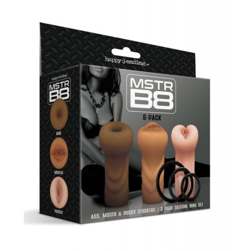 global novelties mstr b8 male stroker full set new toy