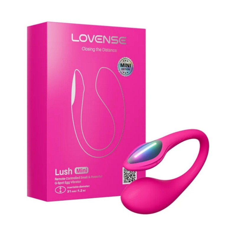lovense lush mini small & powerful g-spot egg vibrator easy clean