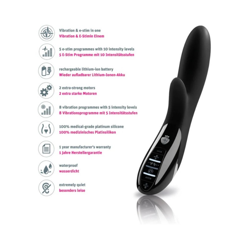 mystim daring danny e-stim rabbit vibrator easy use