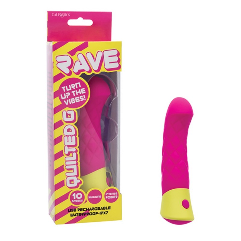rave quilted g 10 speeds silicone g spot vibrator new type