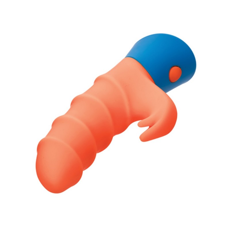 rave tickler dual ended textured rabbit vibrator waterproof