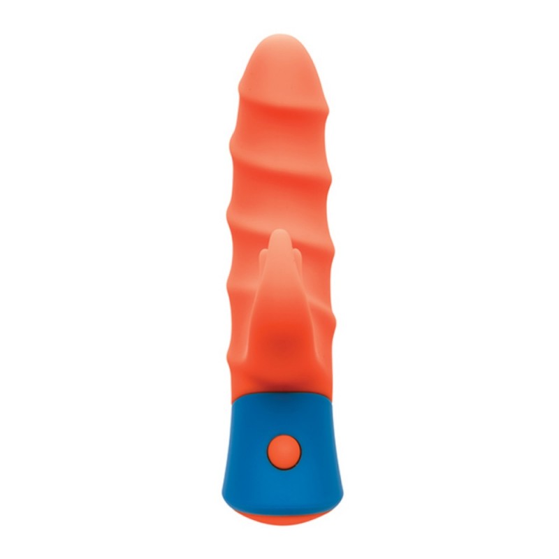 rave tickler dual ended textured rabbit vibrator safe material
