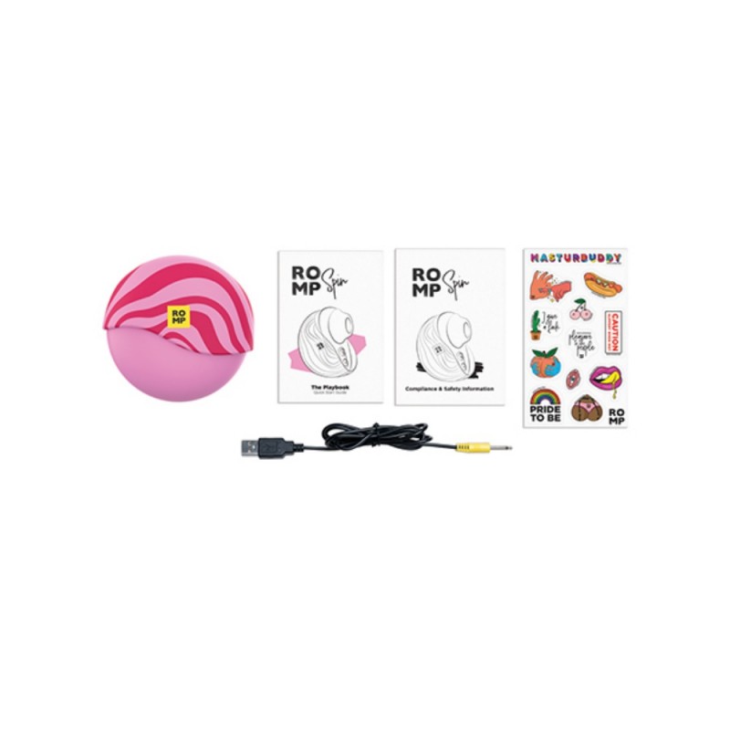 romp spin travel rechargeable clitoral vibrator easy use