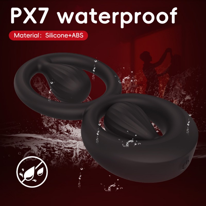 venusfun dual rings vibrating silicone cock ring fast shipping