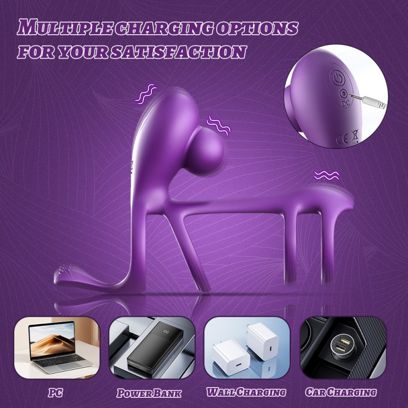 venusfun morgana dual ring vibrating cock ring safe material
